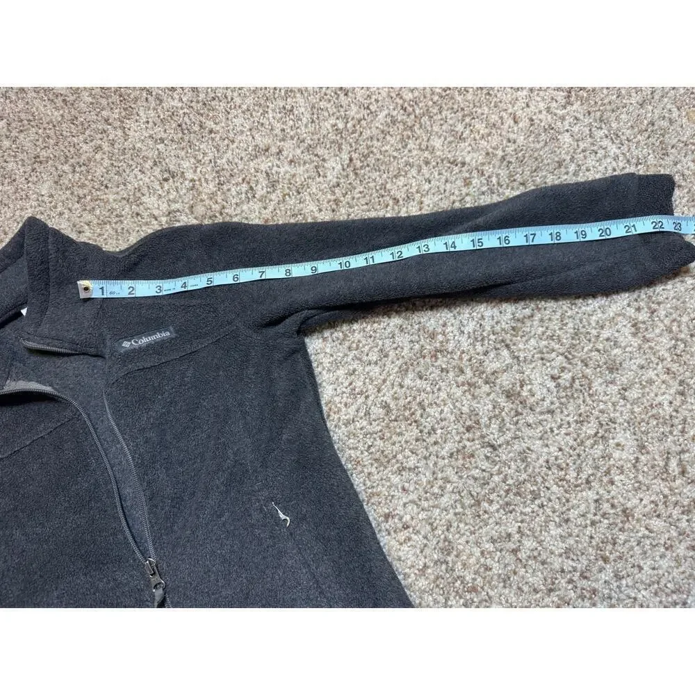 COLUMBIA Boys zip up Hoodie/Sweatshirt/Fleece, size 10-12; Dark Gray